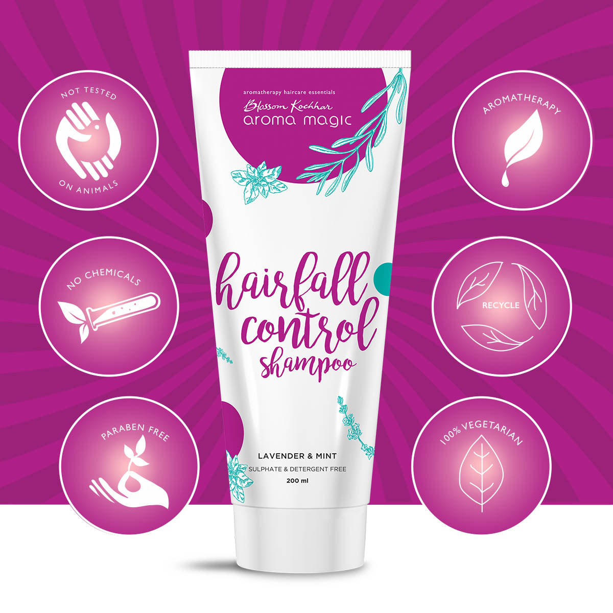 Aroma Magic Hairfall Control Shampoo, 200ml - Image 6 - Buy from Indicrest