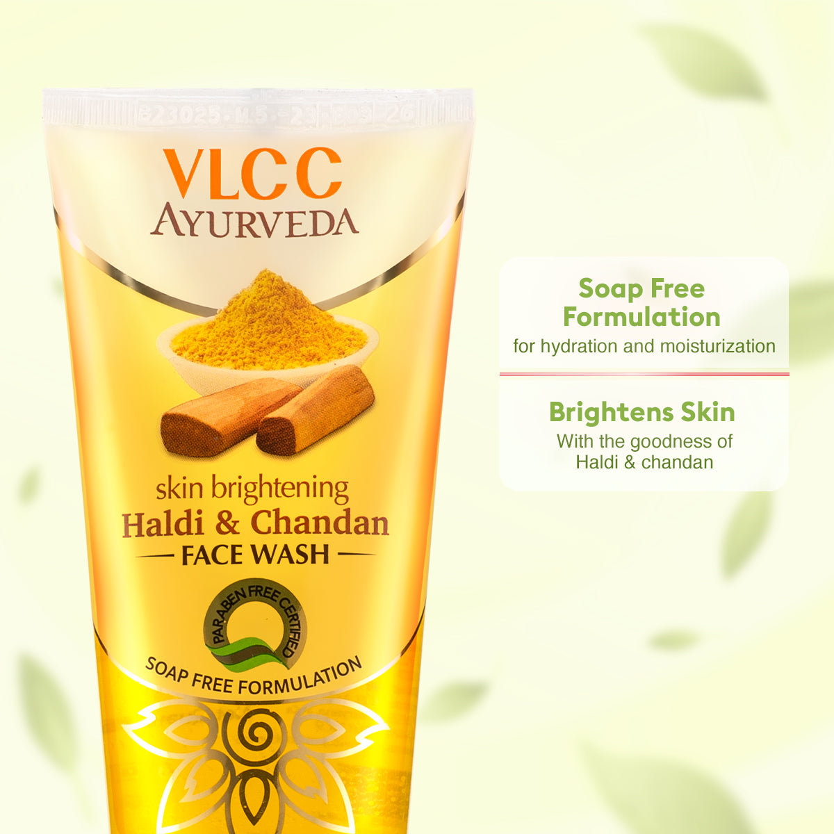 VLCC Ayurveda Skin Brightening Haldi and Chandan Face Wash - 100 ml - Image 3 - Buy from Indicrest