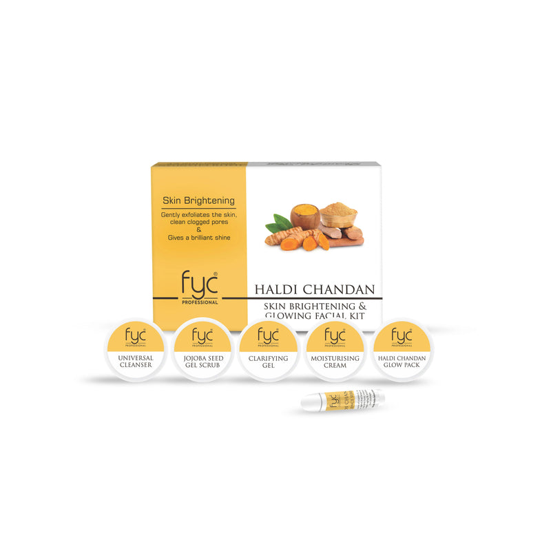 fyc-professional-haldi-chandan-for-clean-bright-glowing-skin-facial-kit-260g - Buy from Indicrest
