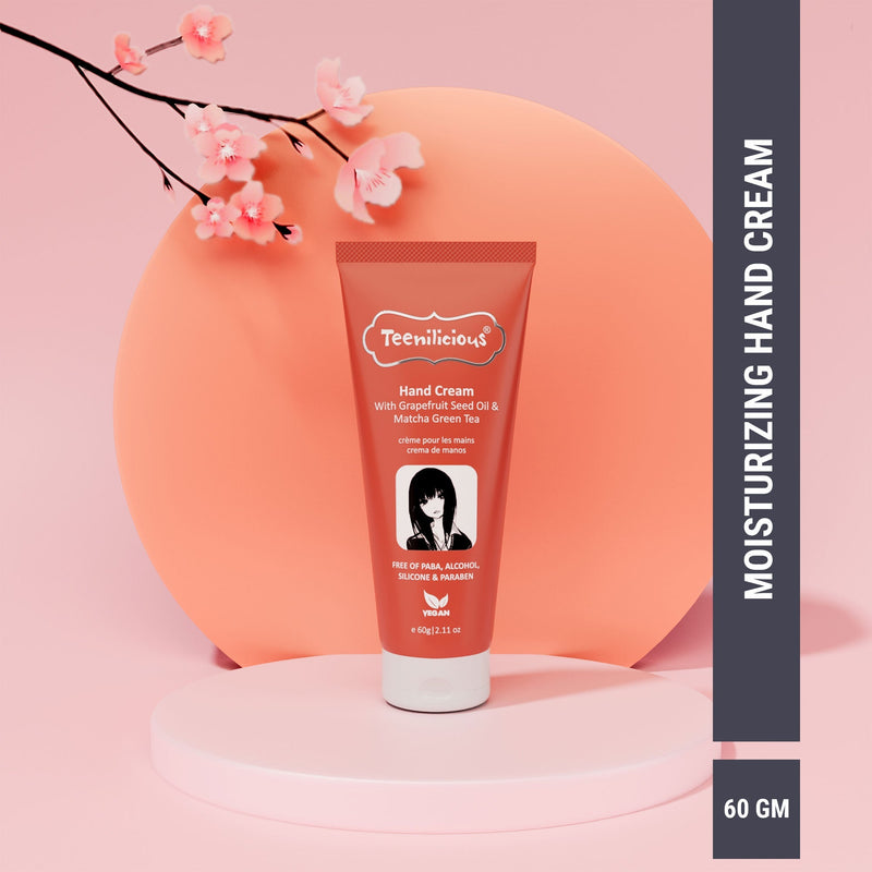 Fixderma Teenilicious Hand Cream With Grapefruit seed Oil & Matcha Green Tea | Hand Cream For Dry Hands, 60g - Buy from Indicrest