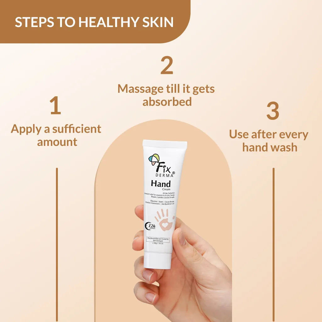 Fixderma Hand Cream | Instant Relief & 12-Hr Hydration for Dry & Itchy Hands, 30g - Image 7 - Buy from Indicrest