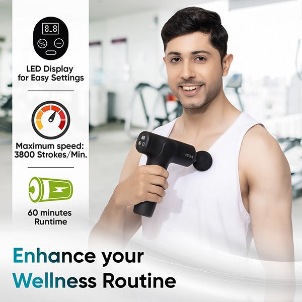 Vega MET (Muscle Ease Therapy) Hand Massager Gun - VHMG-01