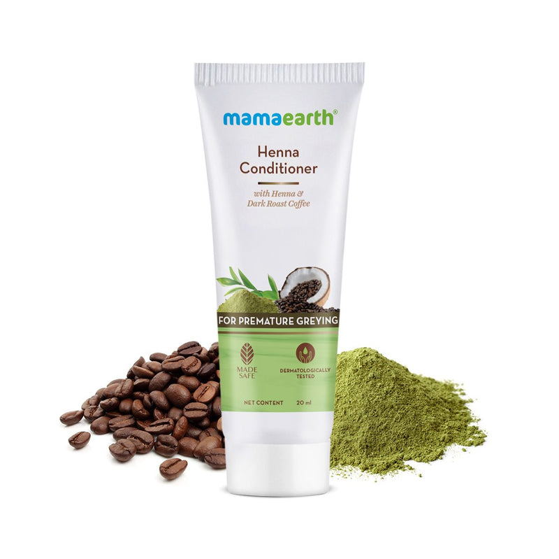 Mamaearth Henna Conditioner with Henna and Deep Roast Coffee for Premature Greying, 20ml - Buy from Indicrest
