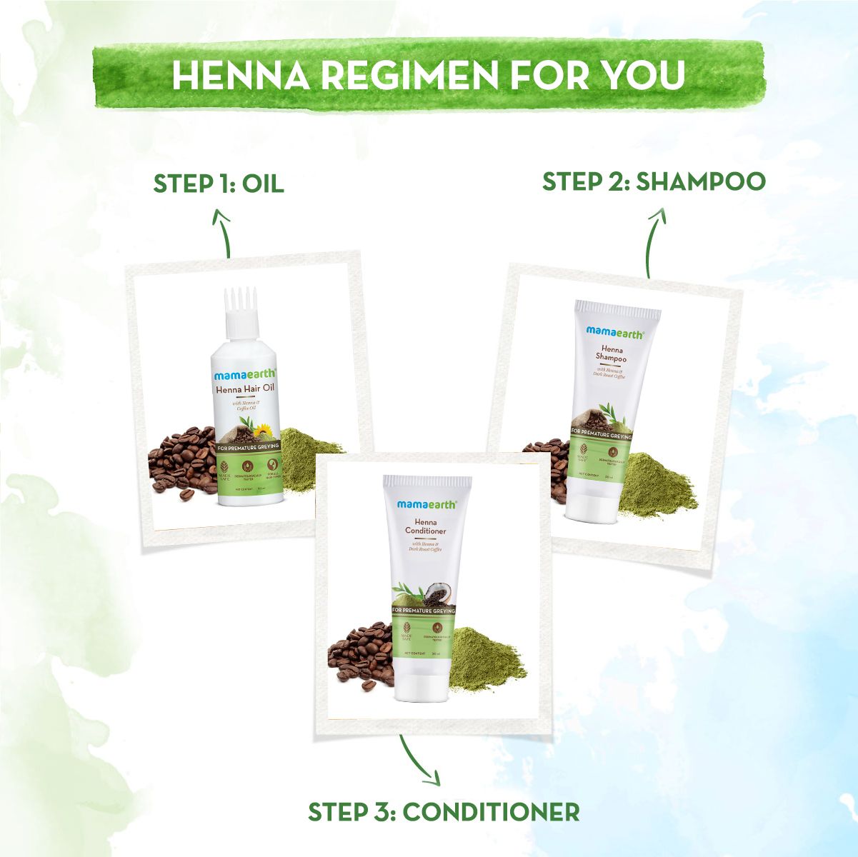 Mamaearth Henna Conditioner with Henna and Deep Roast Coffee for Premature Greying, 20ml - Image 5 - Buy from Indicrest