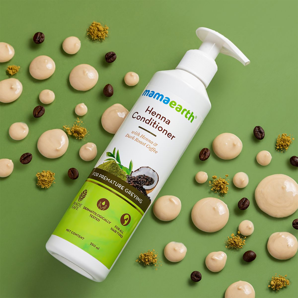 Mamaearth Henna Conditioner with Henna and Deep Roast Coffee for Premature Greying, 250ml - Image 2 - Buy from Indicrest