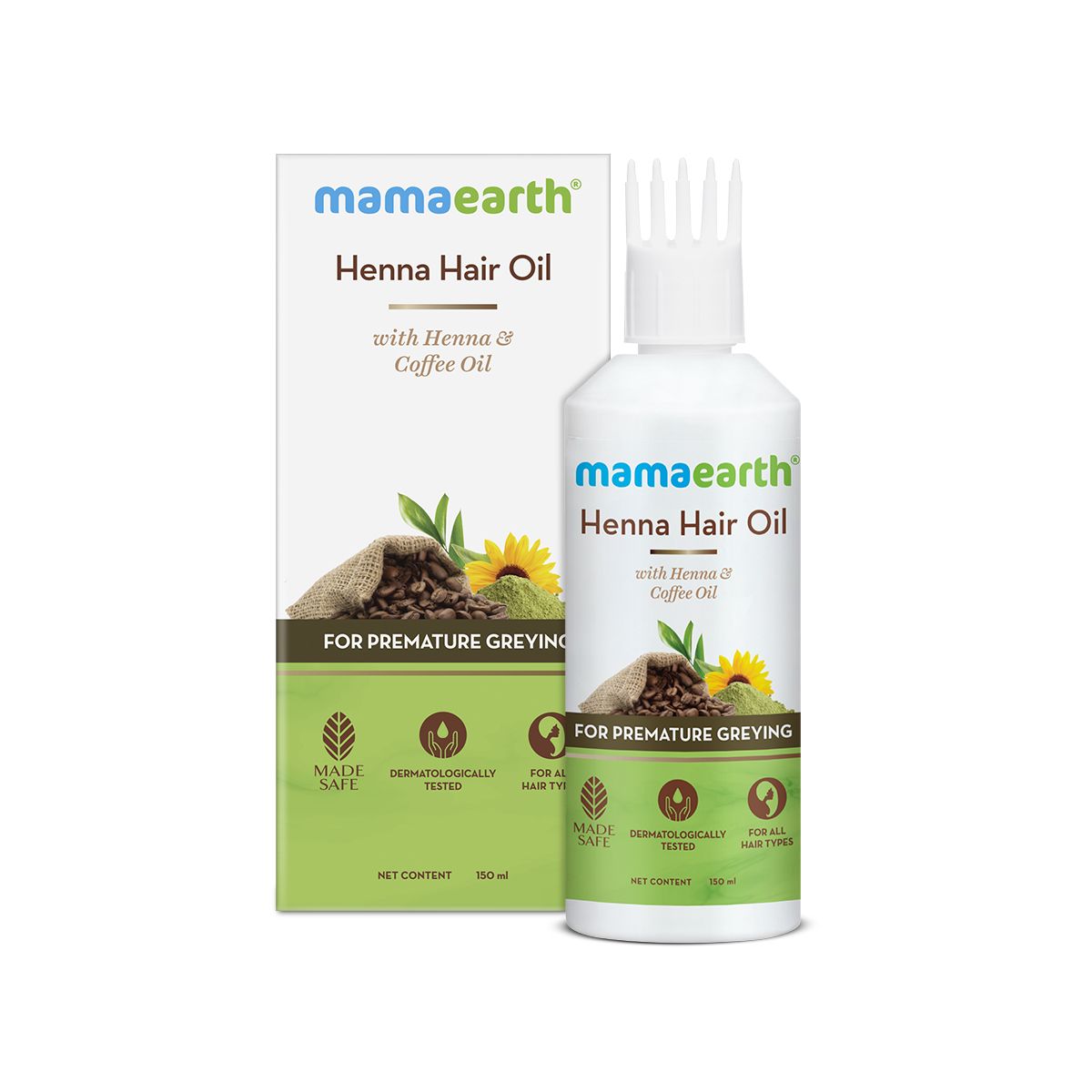 Mamaearth Henna Hair Oil with Henna & Coffee Oil for Premature Graying, 150ml - Image 8 - Buy from Indicrest