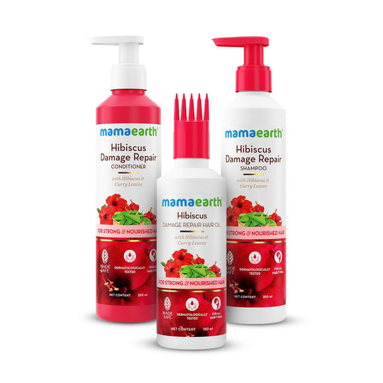 Mamaearth Hibiscus Damage Repair Hair Kit - Buy from Indicrest