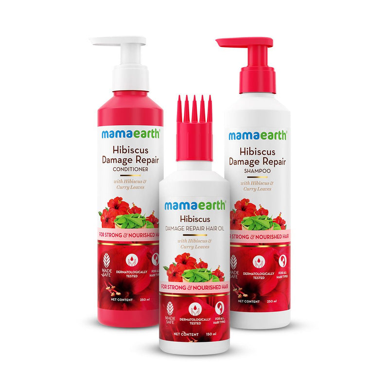 Mamaearth Hibiscus Damage Repair Hair Kit - Buy from Indicrest