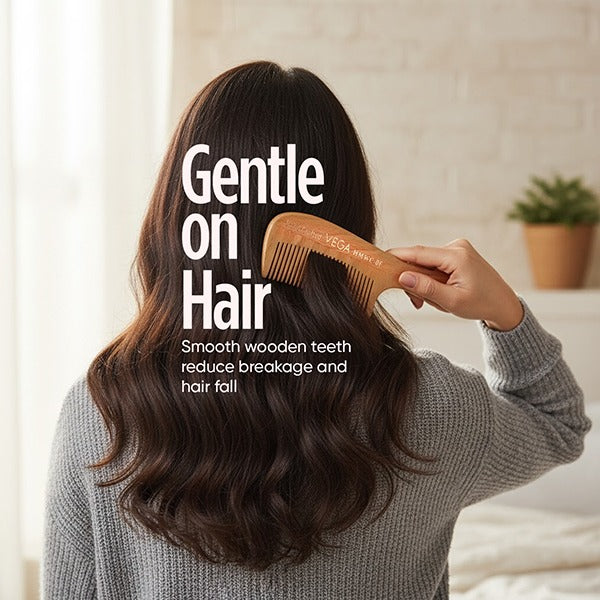 Vega Boutique Wooden Comb - HMWC-06