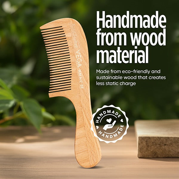 Vega Boutique Wooden Comb - HMWC-06