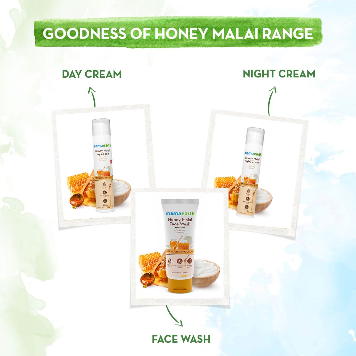 Mamaearth Honey Malai Day Cream with Honey & Malai for Nourishing Glow, 50g - Image 6 - Buy from Indicrest