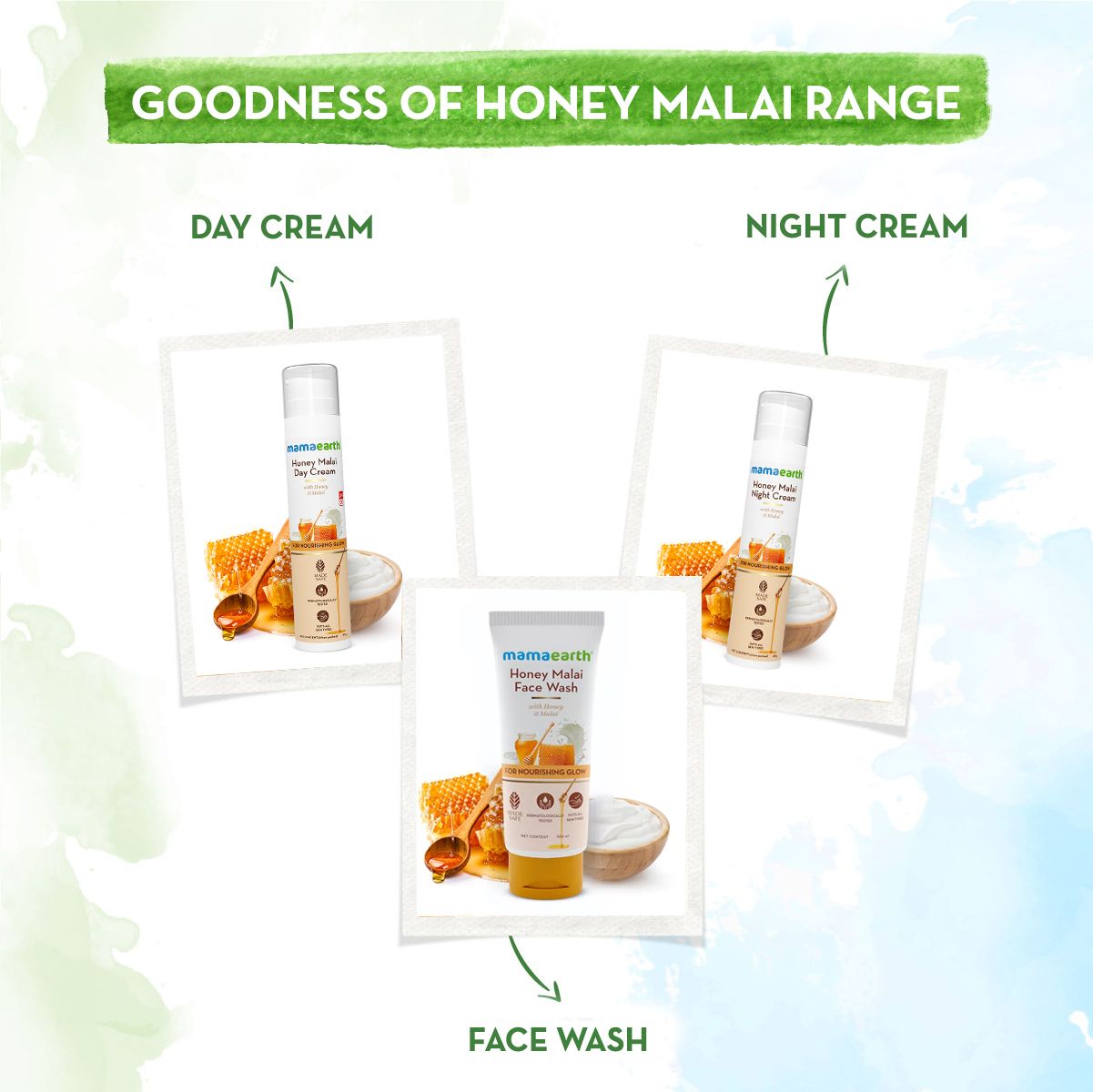 Mamaearth Honey Malai Night Cream with Honey & Malai for Nourishing Glow, 50g - Image 6 - Buy from Indicrest