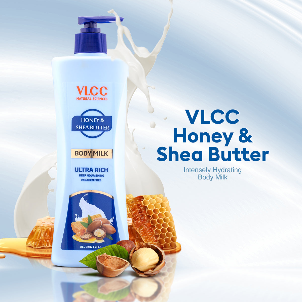 VLCC Honey and Shea Butter Body Milk - 400 ml - Image 2 - Buy from Indicrest