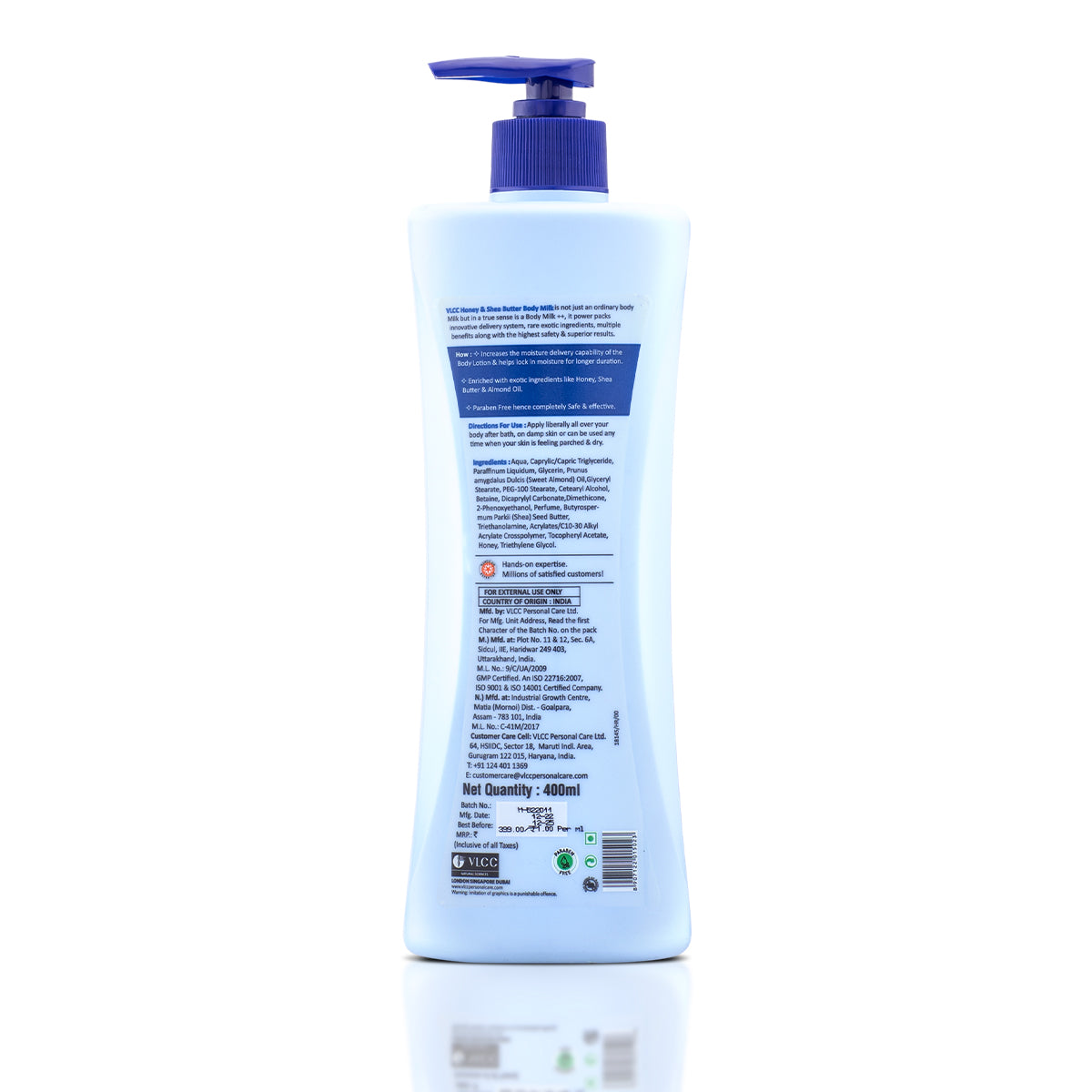 VLCC Honey and Shea Butter Body Milk - 400 ml - Image 6 - Buy from Indicrest
