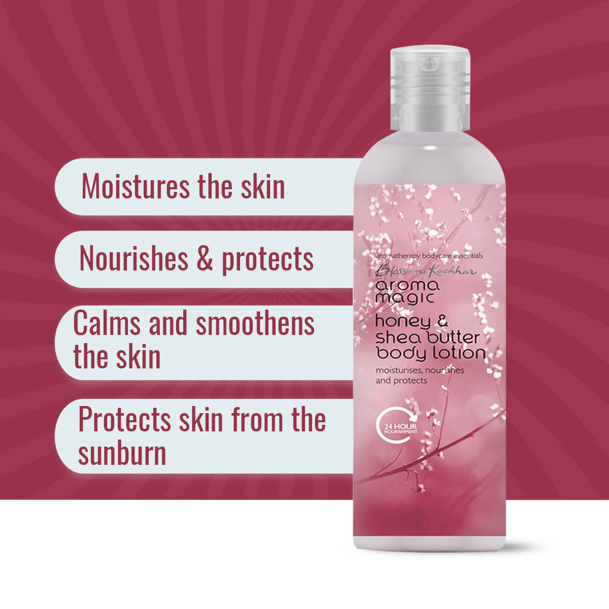 Aroma Magic Honey & Shea Butter Body Lotion - Deep Hydration & Nourishment for Soft Skin, 220ml - Image 5 - Buy from Indicrest