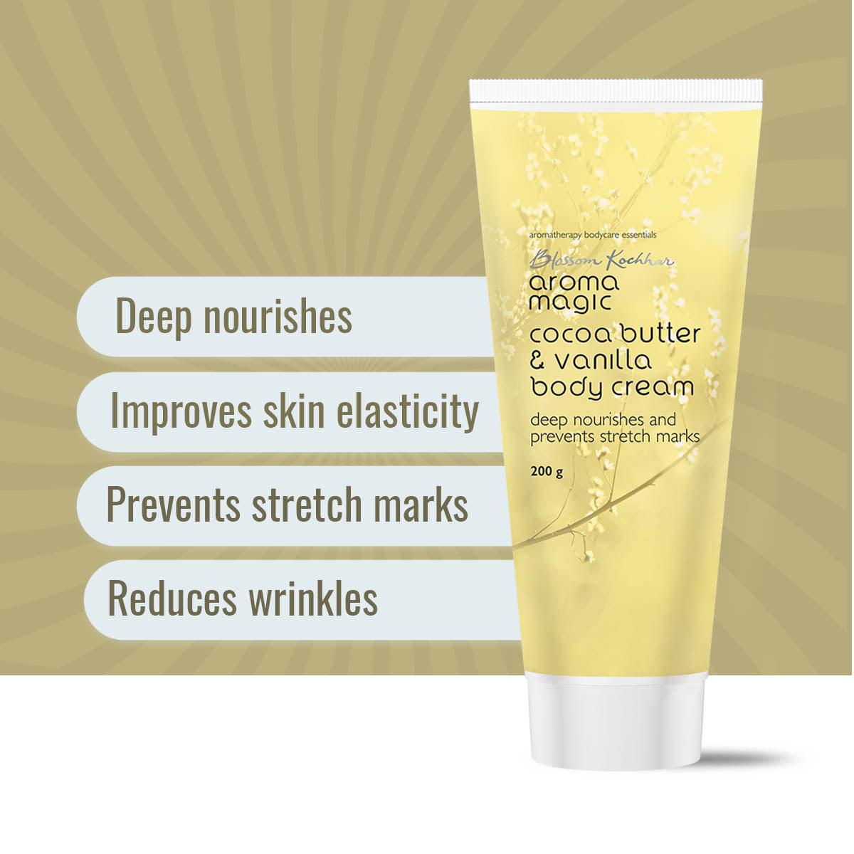 Aroma Magic Cocoa Butter & Vanilla Body Cream, 100gm - Image 6 - Buy from Indicrest