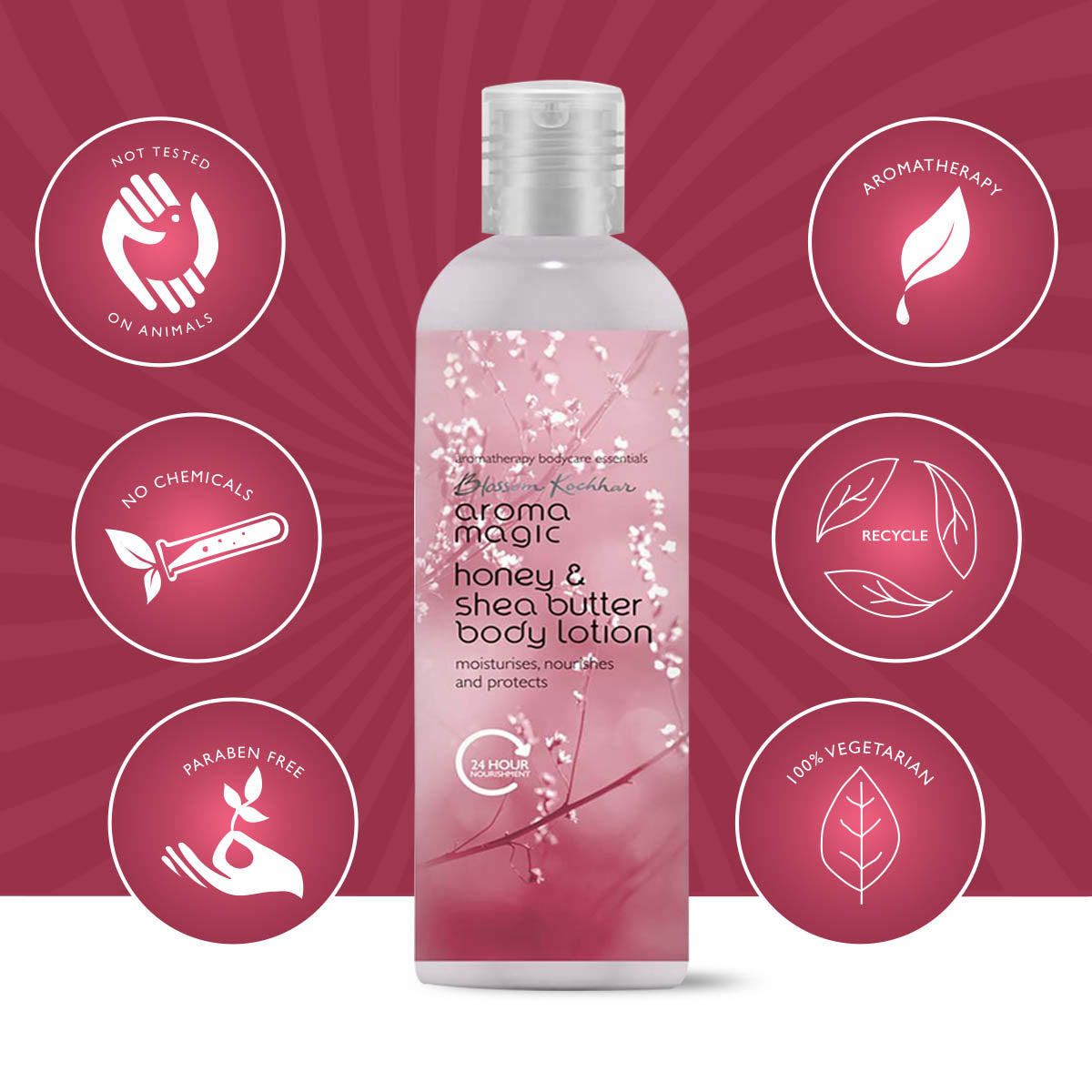 Aroma Magic Honey & Shea Butter Body Lotion - Deep Hydration & Nourishment for Soft Skin, 220ml - Image 6 - Buy from Indicrest
