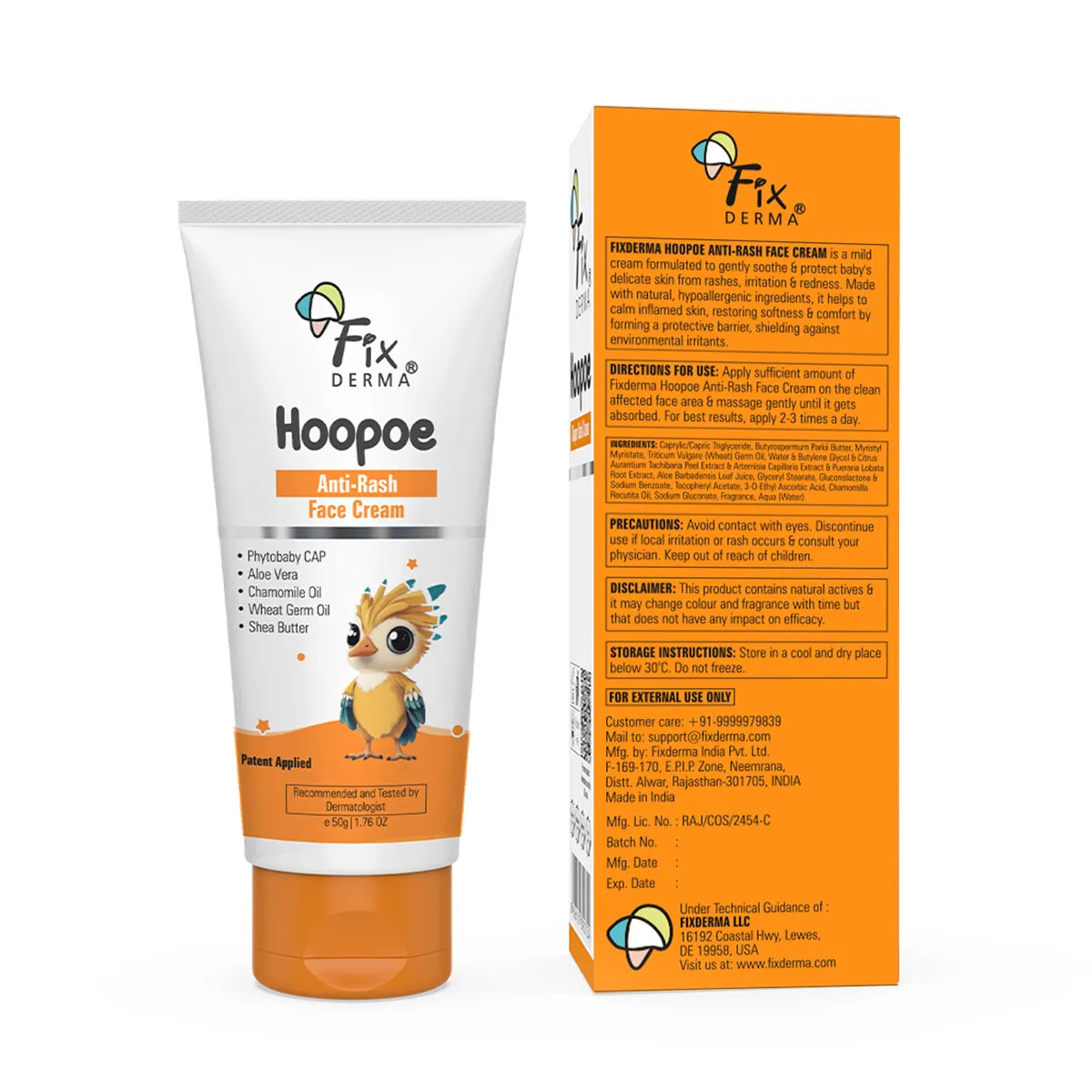 Fixderma Hoopoe Anti Rash Face Cream, 50g - Image 10 - Buy from Indicrest