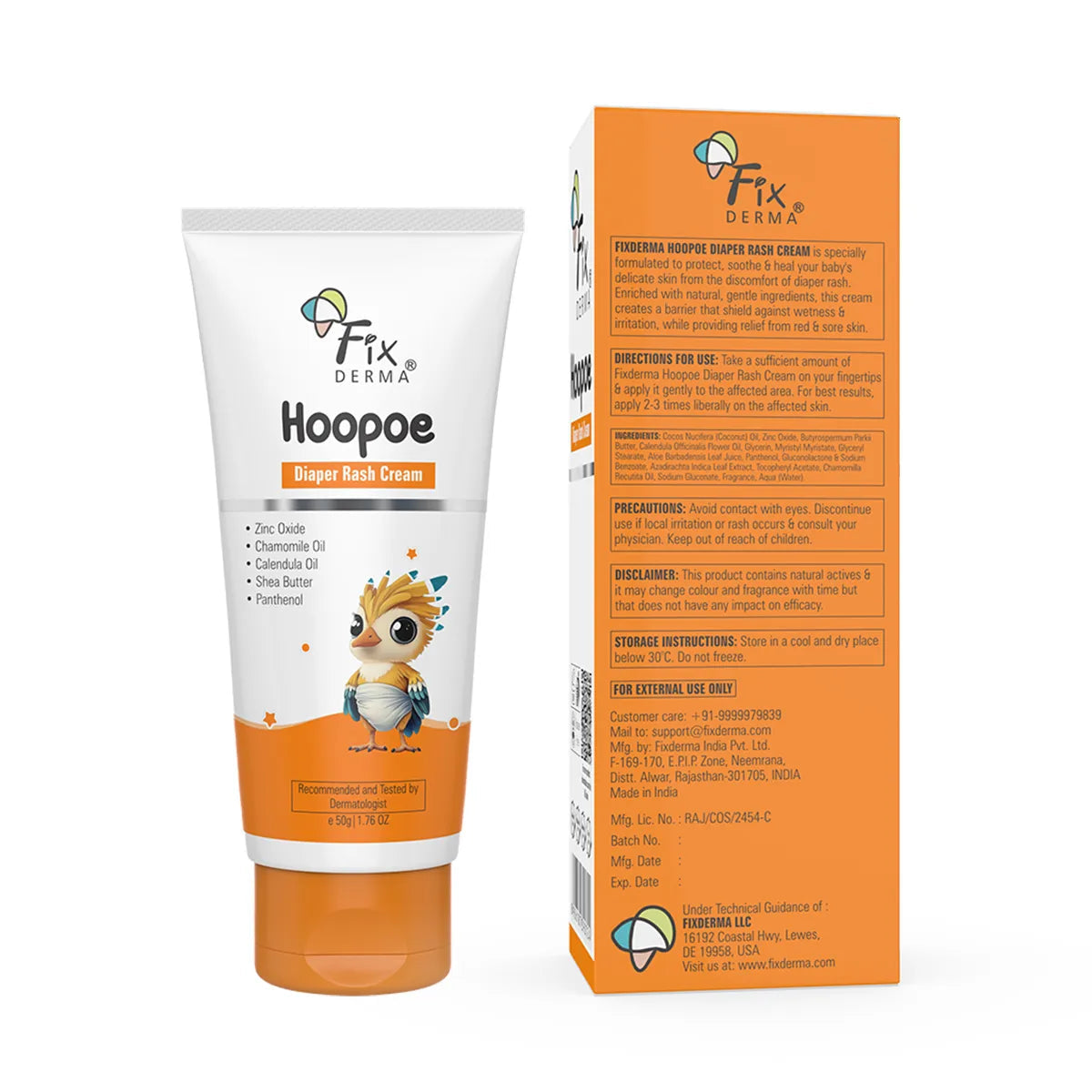 Fixderma Hoopoe Diaper Rash Cream, 50g - Image 7 - Buy from Indicrest