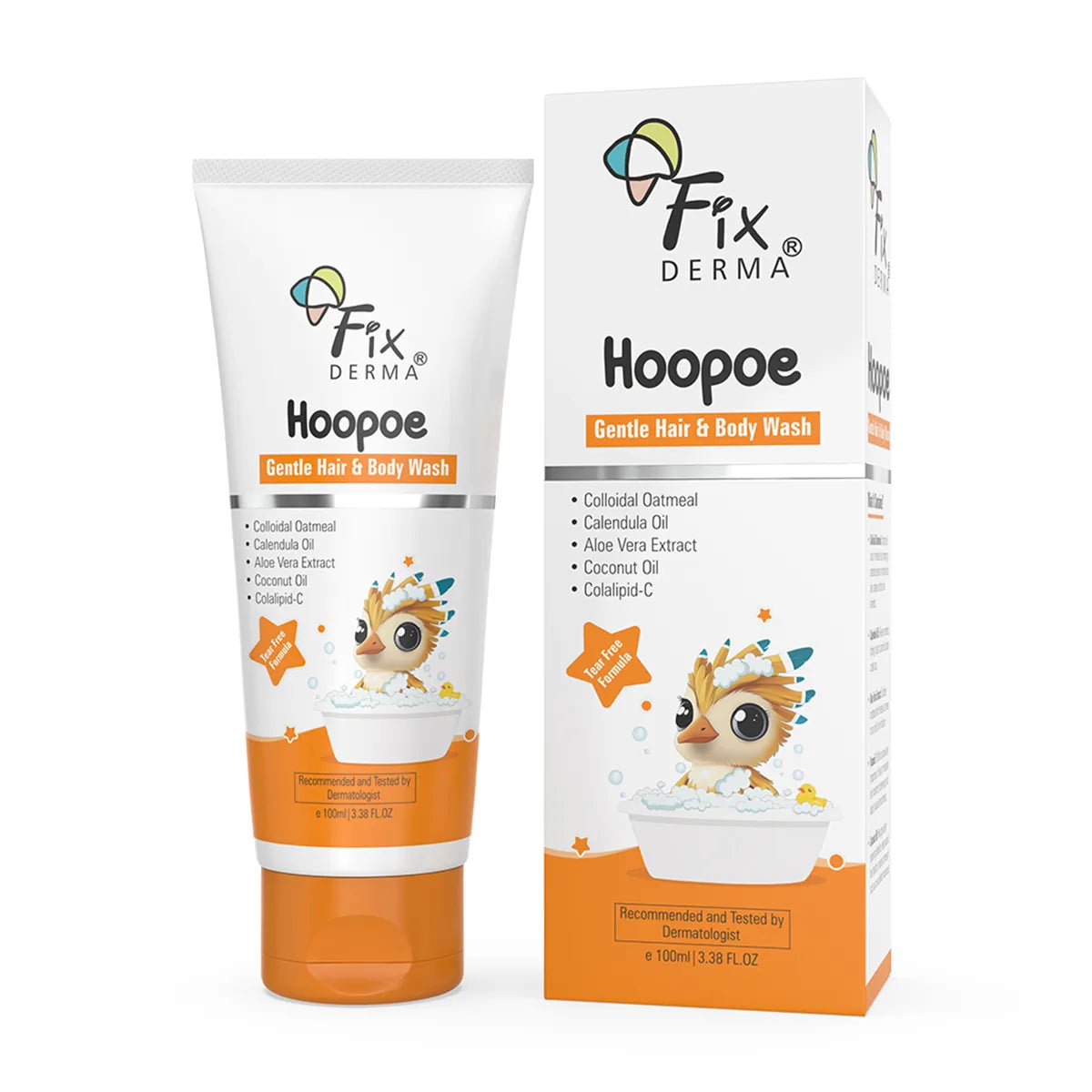 Fixderma Hoopoe Gentle Hair & Body Wash, 100ml - Image 6 - Buy from Indicrest