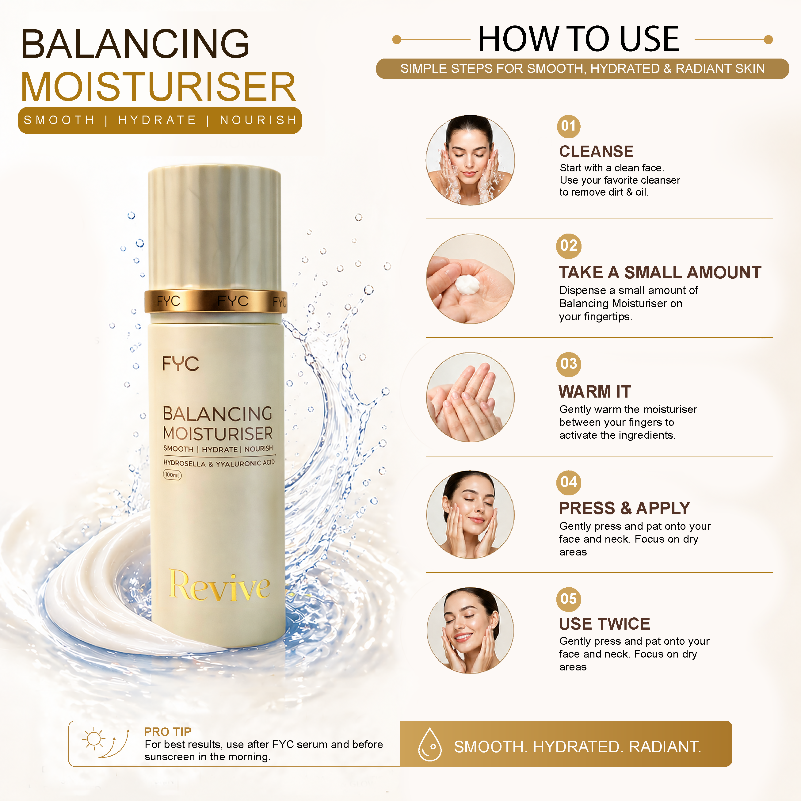 fyc-professional-balancing-moisturiser-revive-100ml - Image 4 - Buy from Indicrest