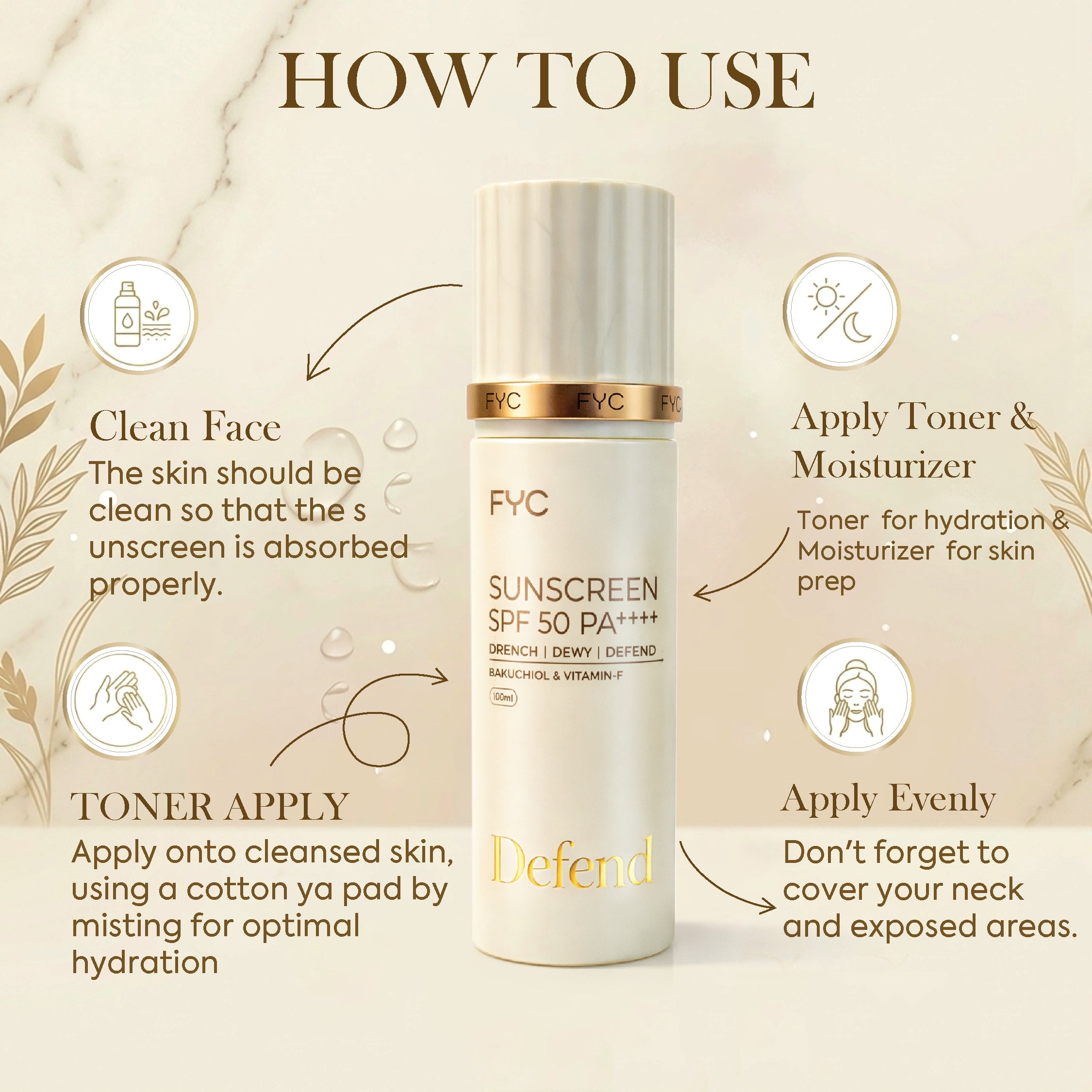 fyc-professional-sunscreen-spf-50-pa-100ml-lightweight-broad-spectrum-protection - Image 4 - Buy from Indicrest
