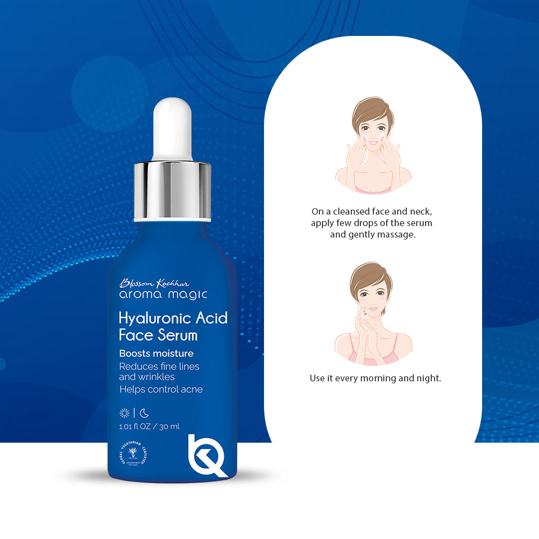 Aroma Magic Hyaluronic Acid Face Serum - Deep Hydration, Reduced Fine Lines, and Acne Control, 30ml - Image 5 - Buy from Indicrest