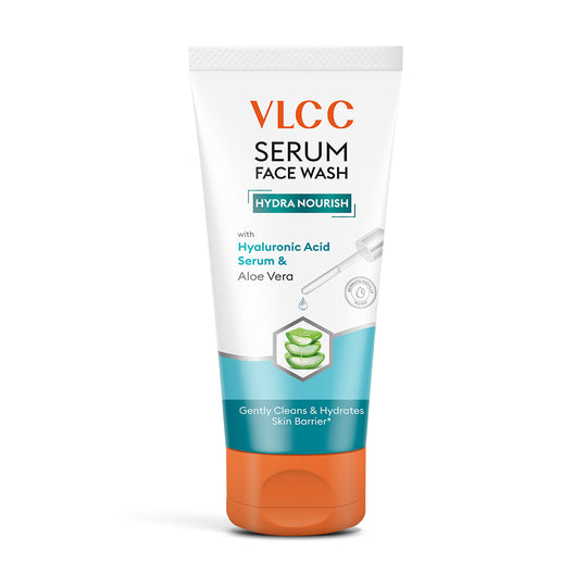 VLCC Hydra Nourish Serum Face Wash with Hyaluronic Acid Serum and Aloe Vera - 100ml - Buy from Indicrest