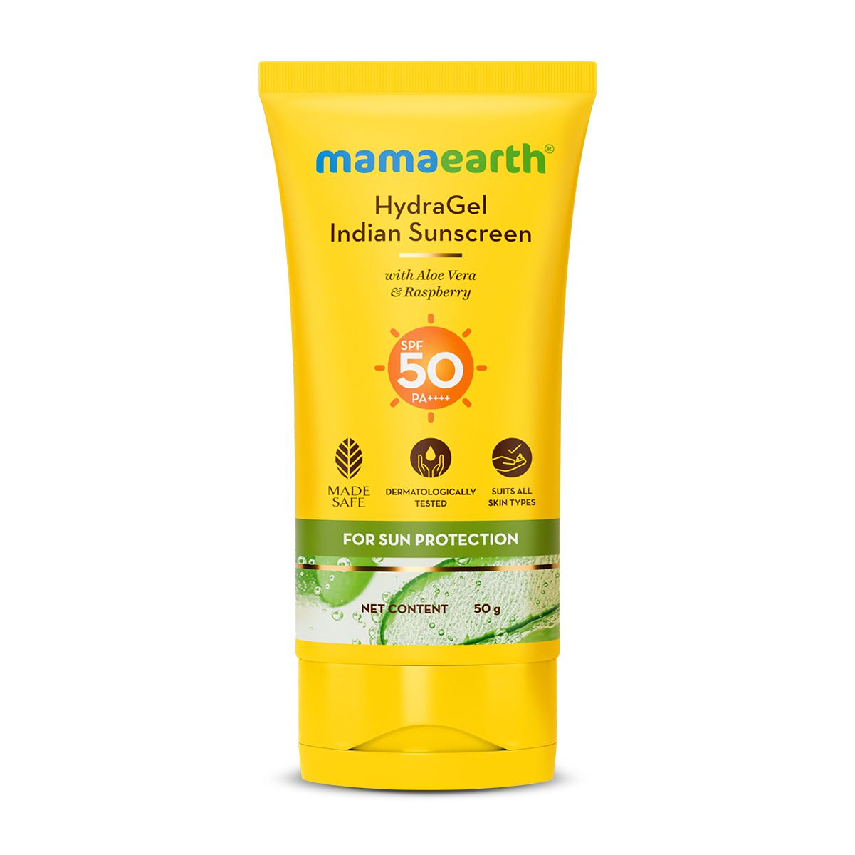 Mamaearth HydraGel Indian Sunscreen with Aloe Vera and Raspberry for Sun Protection, 50g - Image 8 - Buy from Indicrest