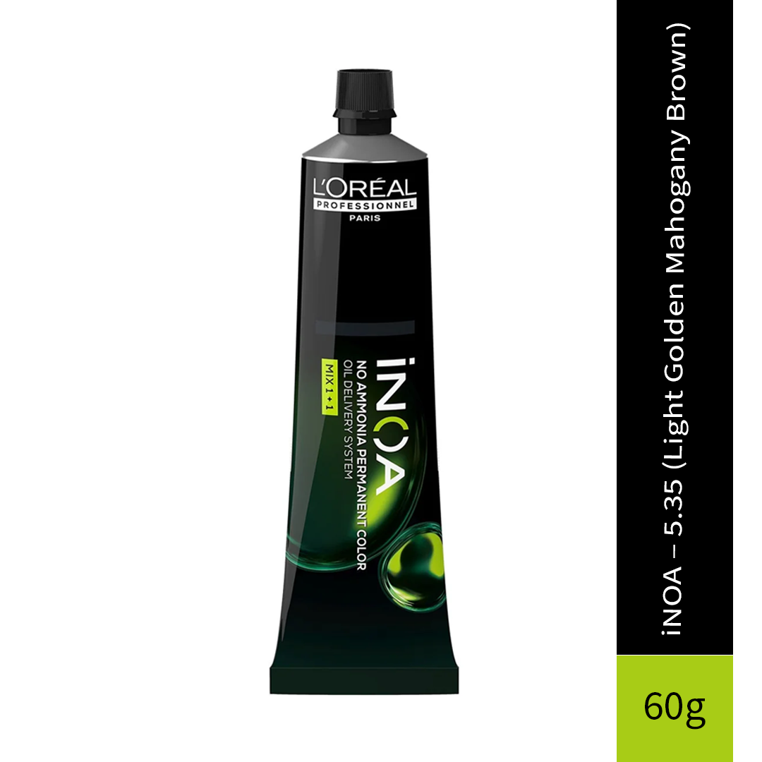 L'Oreal Professionnel Paris iNOA – 5.35 (Light Golden Mahogany Brown) Ammonia-Free Hair Color, 60g
