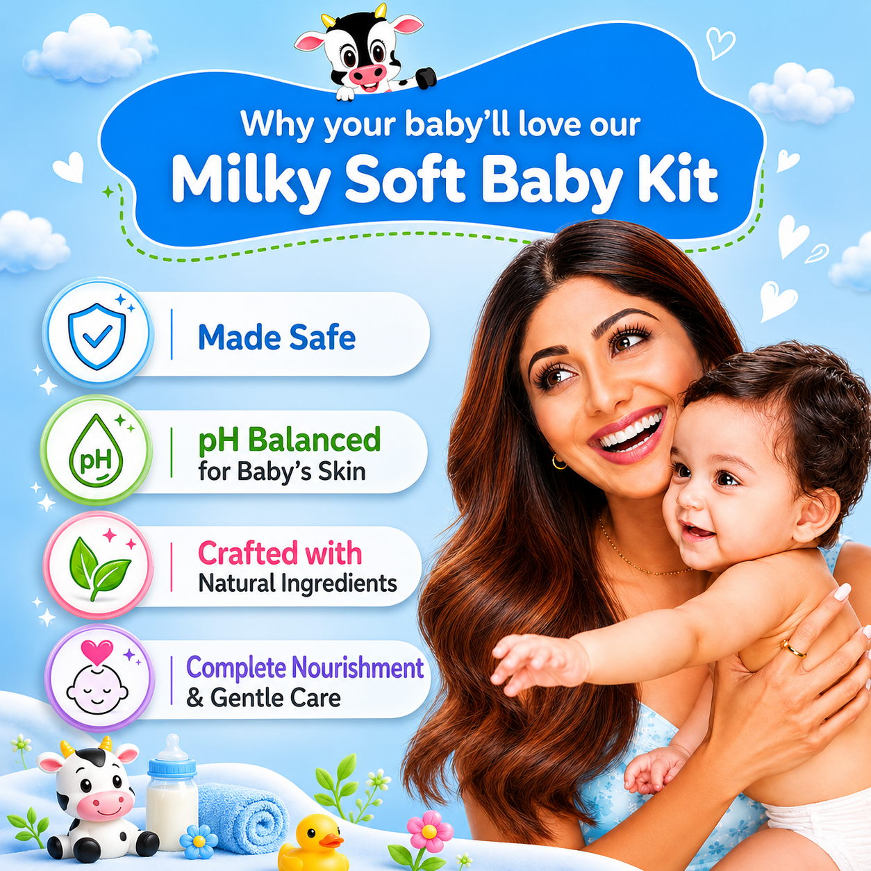 Mamaearth Milky Soft Baby Kit - Image 4 - Buy from Indicrest
