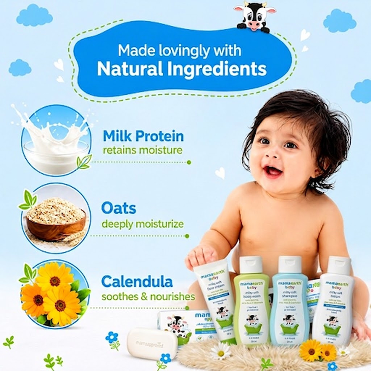Mamaearth Milky Soft Baby Kit - Image 2 - Buy from Indicrest