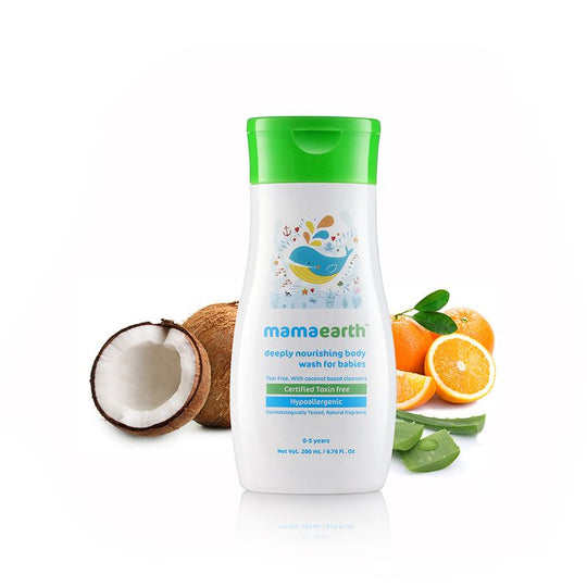 Mamaearth Deeply Nourishing Body Wash For Babies, 200ml - Buy from Indicrest