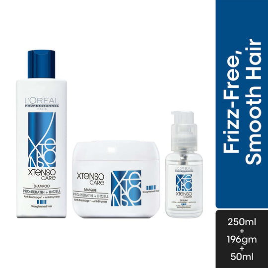 L'Oreal Professionnel Pro-Keratine + Incell Shampoo, 250ml, Hair Mask, 196g and Hair Serum, 50ml Combo Buy at Indicrest