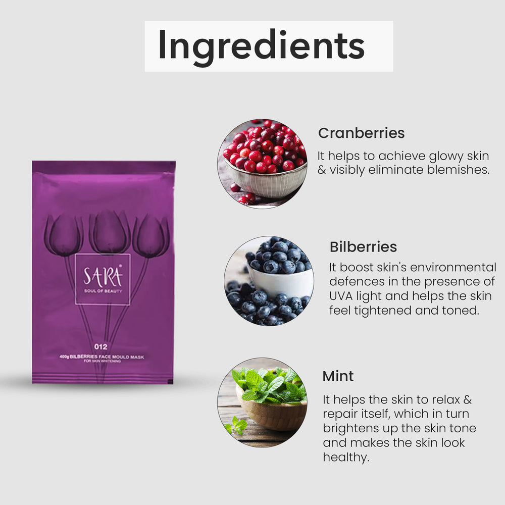 Sara Billberries Mould Mask No 12, 400g (Pack Of 4) - Image 4 - Buy from Indicrest