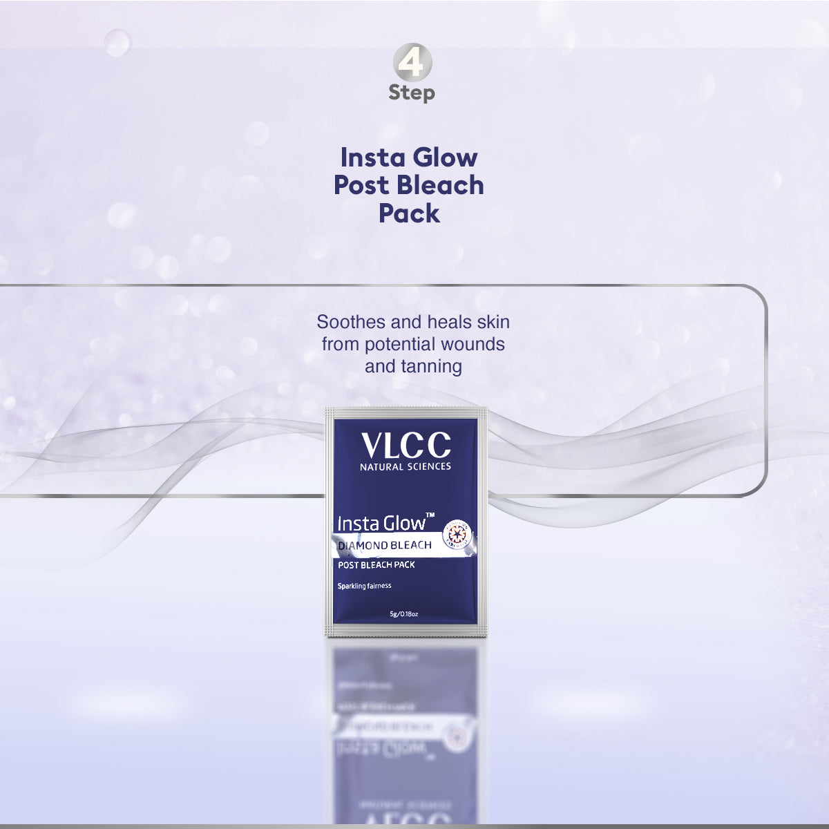 VLCC Insta Glow Diamond Bleach - 60 g - Image 6 - Buy from Indicrest