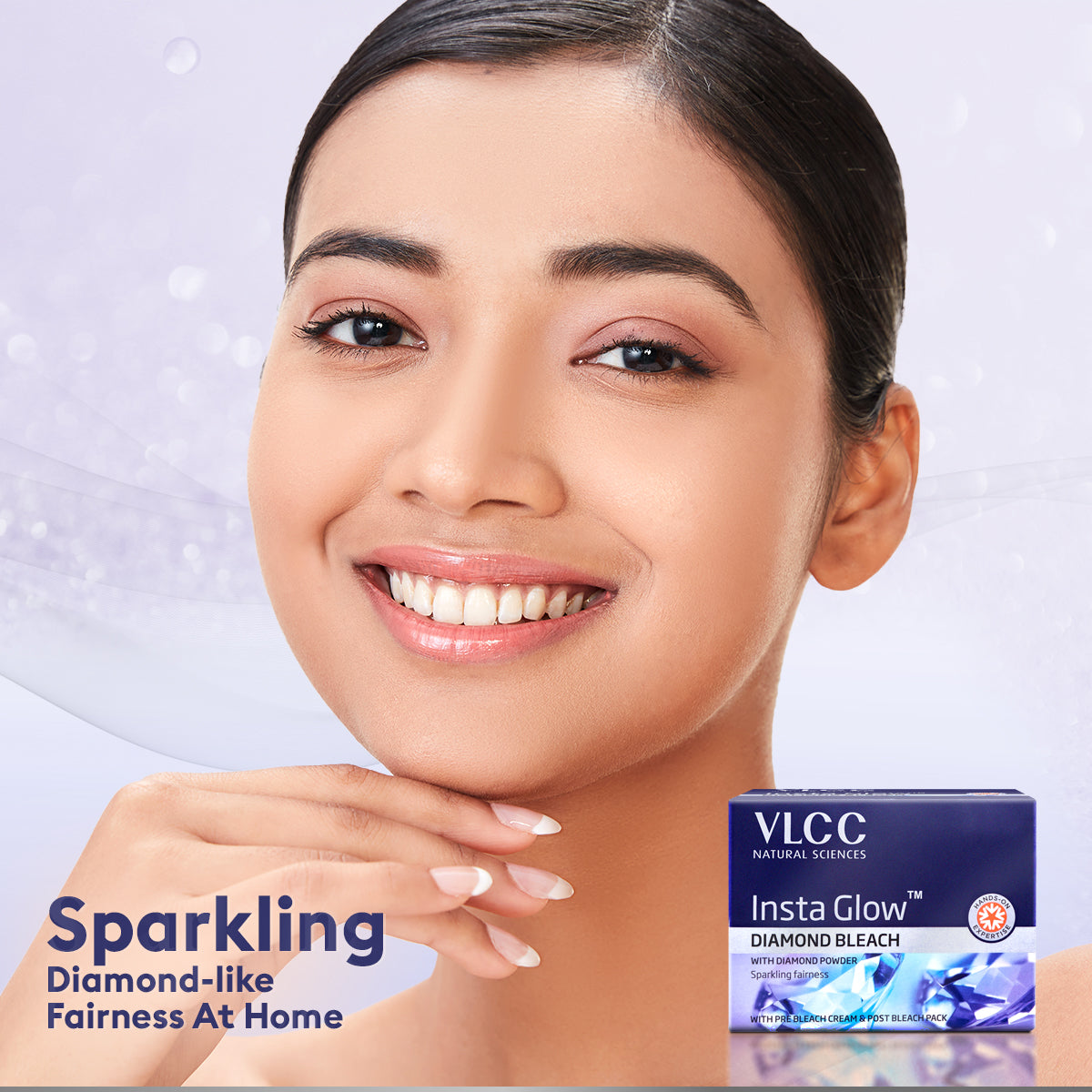VLCC Insta Glow Diamond Bleach - 60 g - Image 8 - Buy from Indicrest