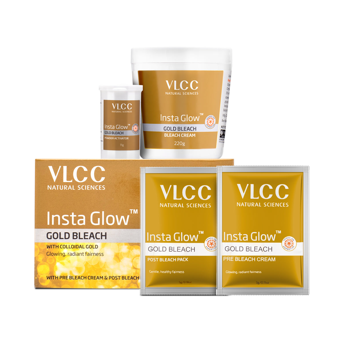 VLCC Insta Glow Gold and Diamond Bleach - Image 3 - Buy from Indicrest