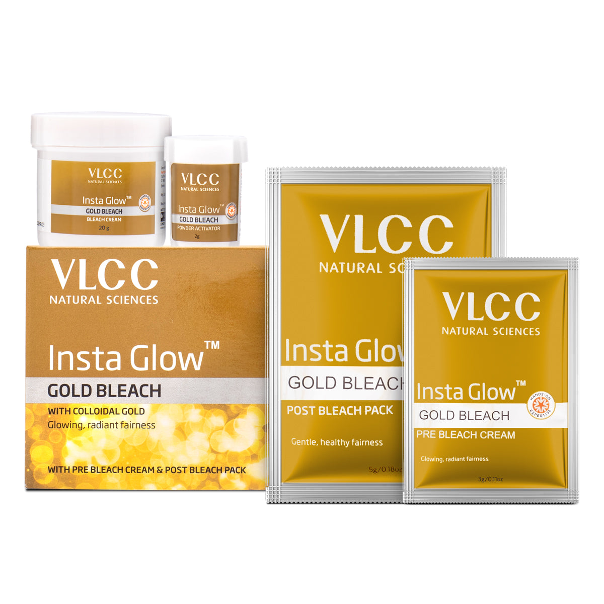 VLCC Insta Glow Gold Bleach - 30 g - Image 2 - Buy from Indicrest