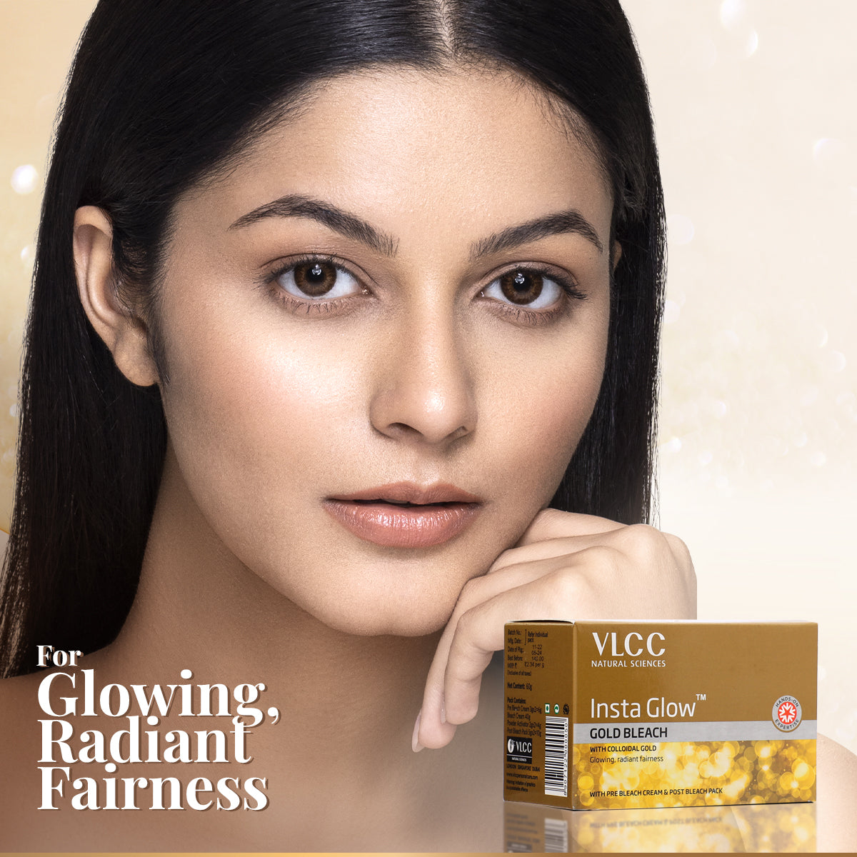 VLCC Insta Glow Gold and Diamond Bleach - Image 4 - Buy from Indicrest