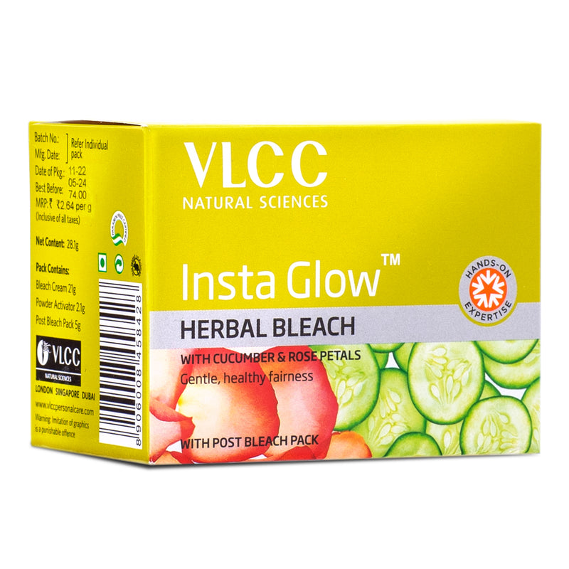 VLCC Insta  Glow Herbal Bleach - 27 g - Buy from Indicrest