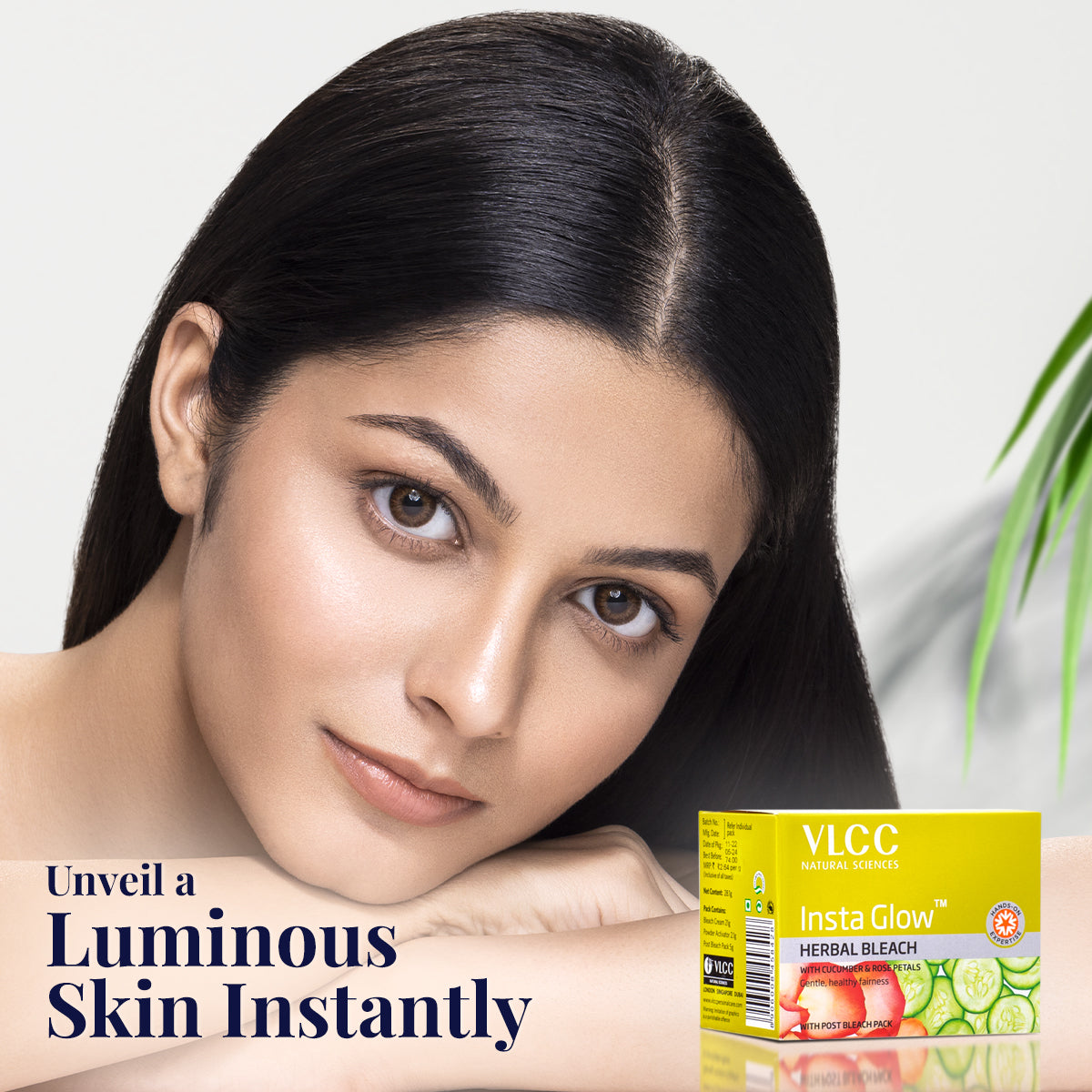 VLCC Insta  Glow Herbal Bleach - 27 g - Image 6 - Buy from Indicrest