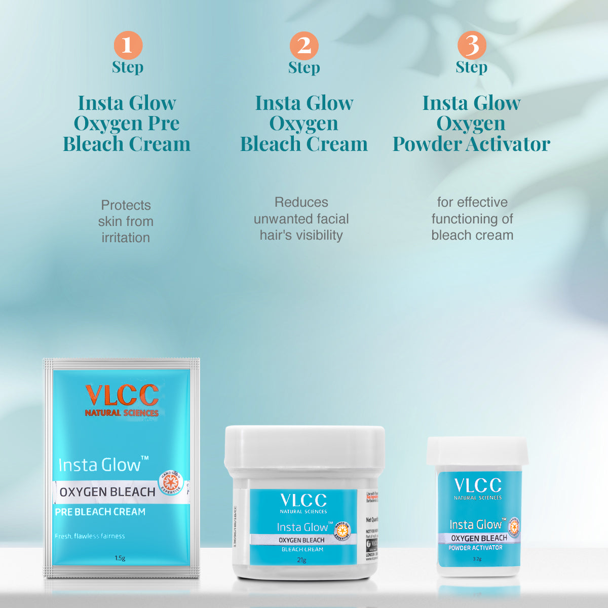 VLCC Insta Glow Oxygen Bleach - 25.7 g - Image 3 - Buy from Indicrest