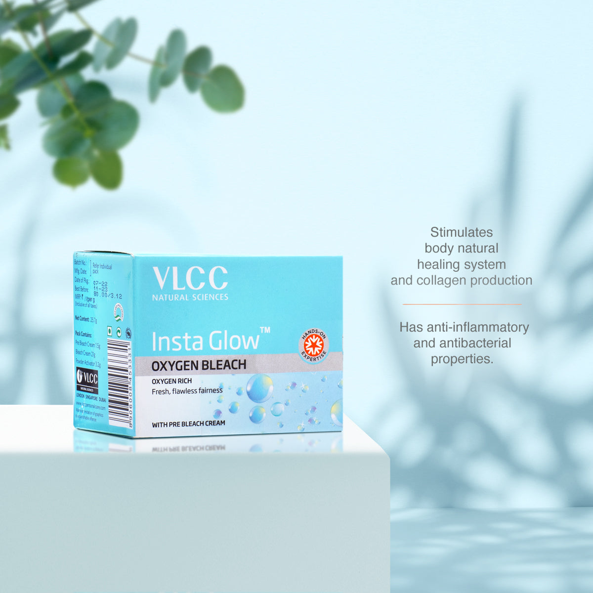 VLCC Insta Glow Oxygen Bleach - 25.7 g - Image 4 - Buy from Indicrest