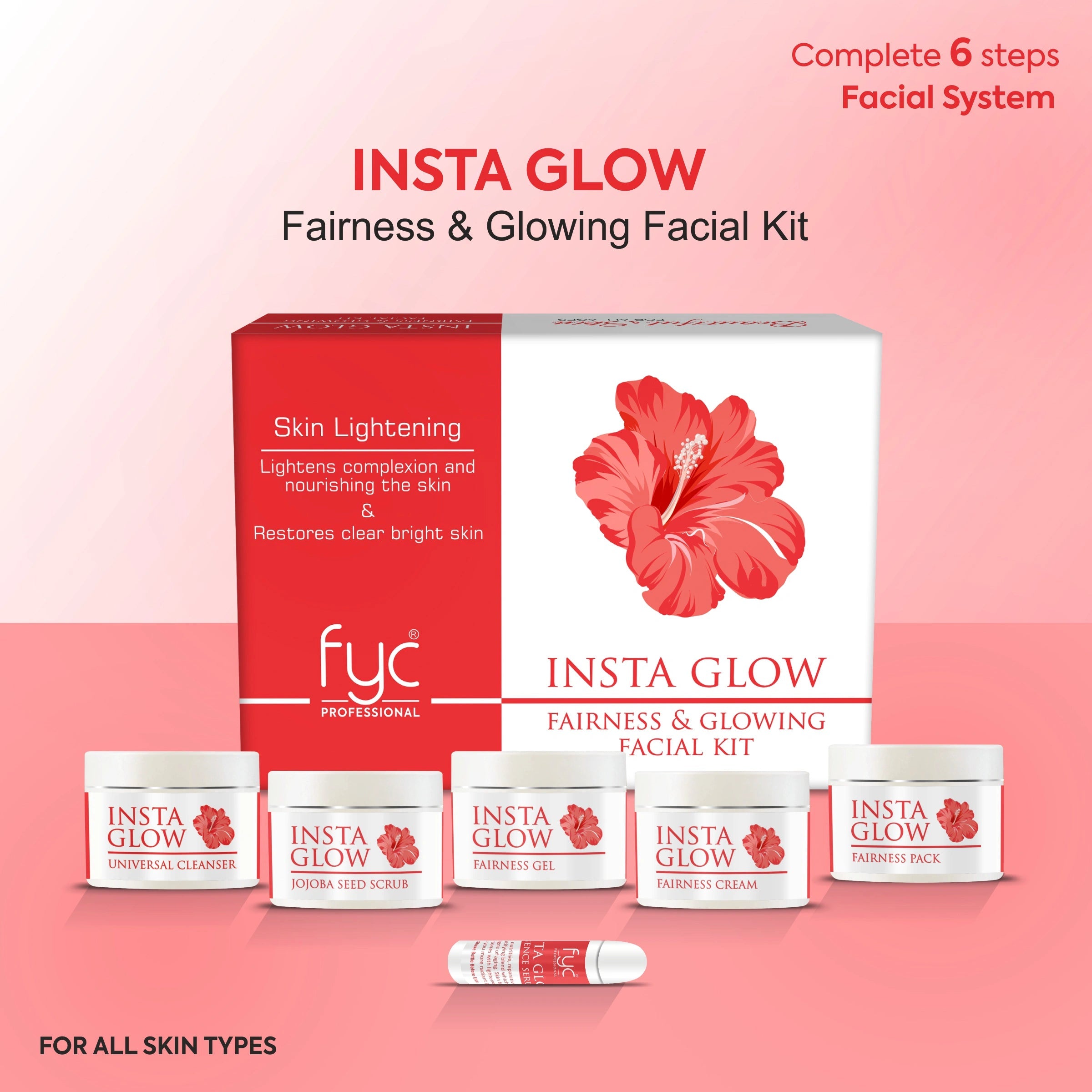 fyc-professional-insta-glow-fairness-and-glowing-facial-kit-260g - Image 2 - Buy from Indicrest