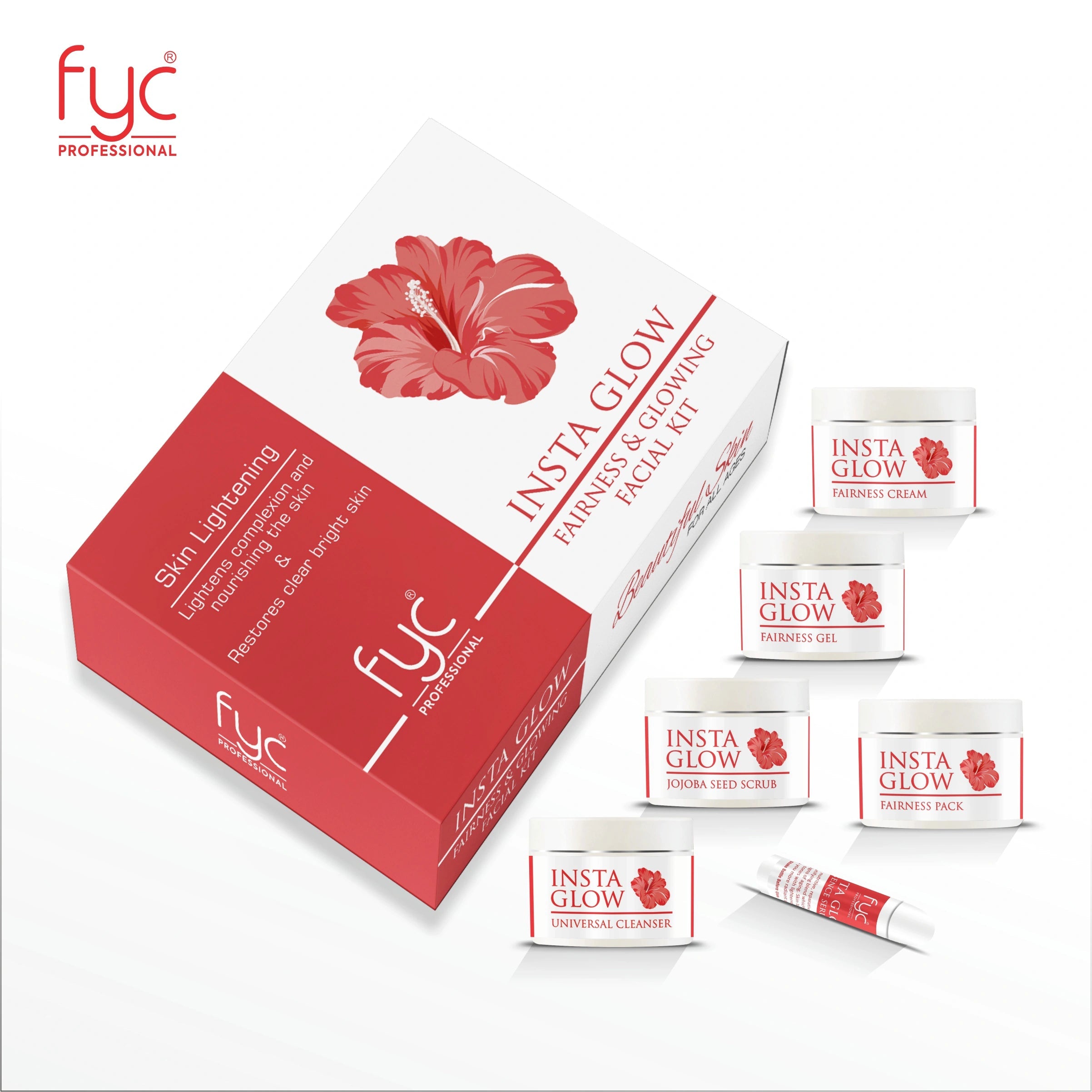 fyc-professional-insta-glow-fairness-and-glowing-facial-kit-260g - Image 4 - Buy from Indicrest