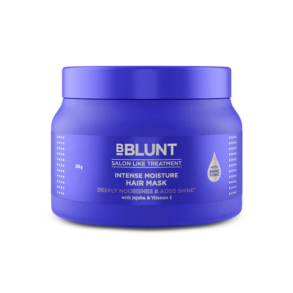 Bblunt Intense Moisture Hair Mask with Jojoba Oil & Vitamin E for Nourished & Shiny Hair- 250g - Image 2 - Buy from Indicrest