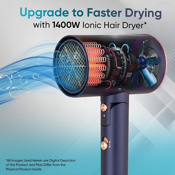 Vega Ionic 1200-1400 Watts Hair Dryer - VHDH-35