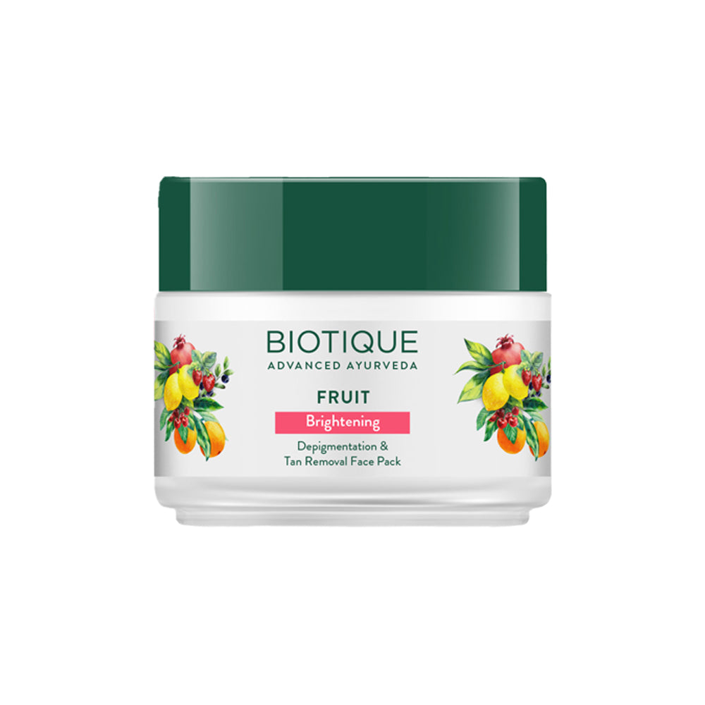 Biotique Fruit Brightening Depigmentation & Tan Removal Face Pack, 75g - Image 9 - Buy from Indicrest