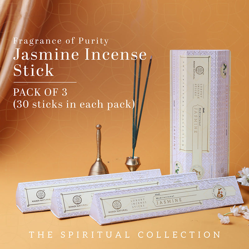 Khadi Natural Incense Sticks Jasmine Combo (Pack of 3) - Buy from Indicrest